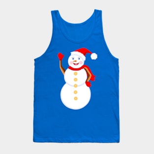 Classic Christmas Snowman Tank Top